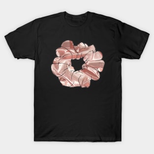 Pink Satin Scrunchie T-Shirt